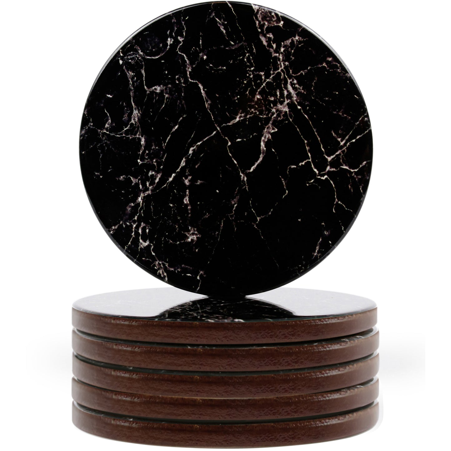 Black Marble Gloss Coasters