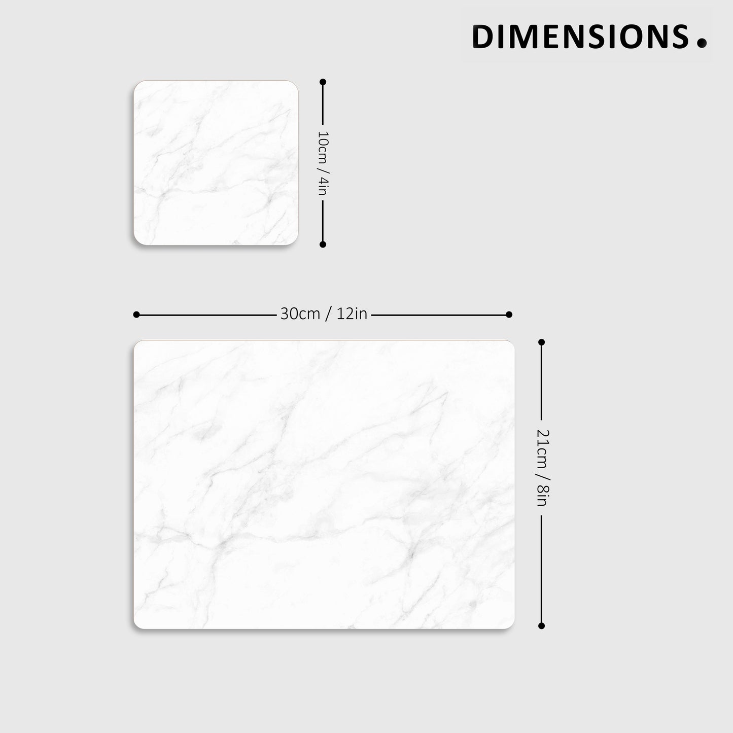 White Marble Placemats