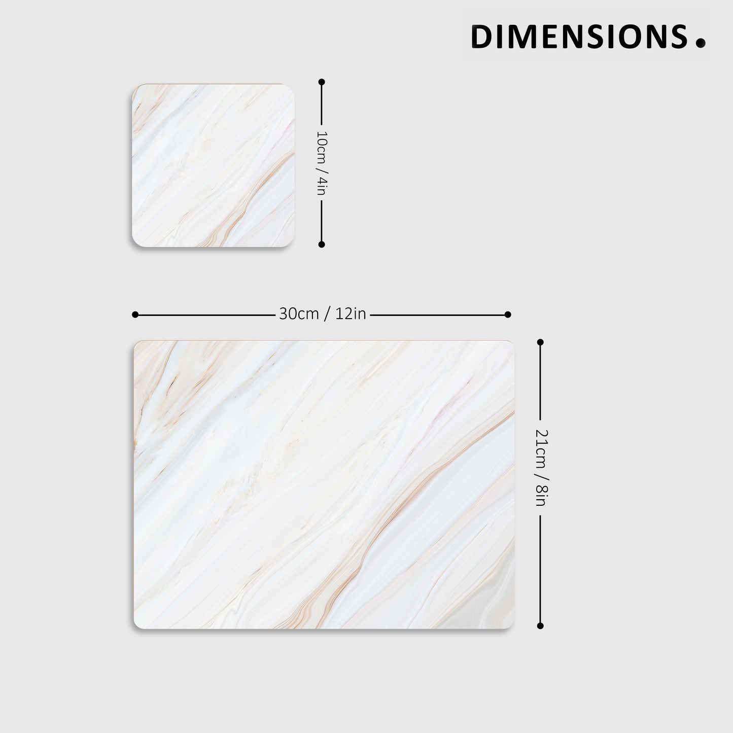 Brown Marble Placemats