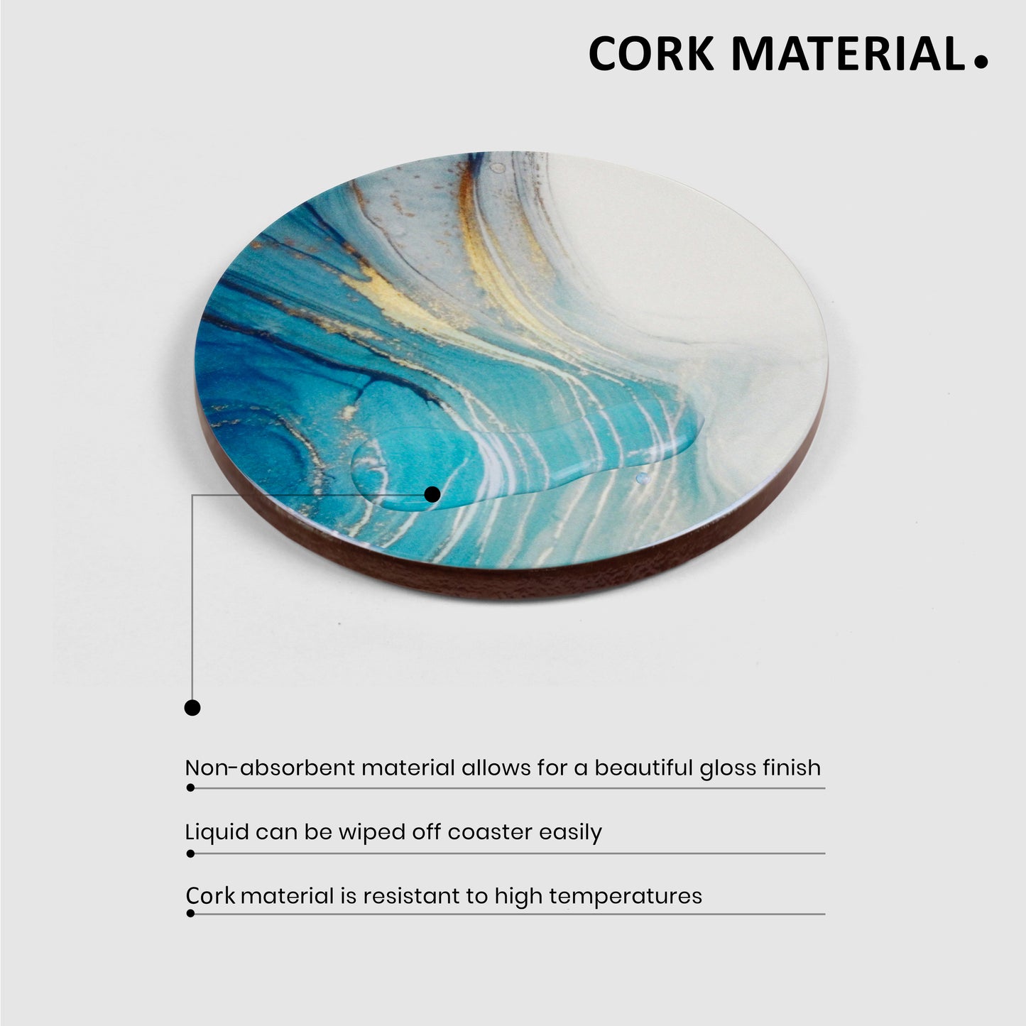 Aqua Gloss Coasters