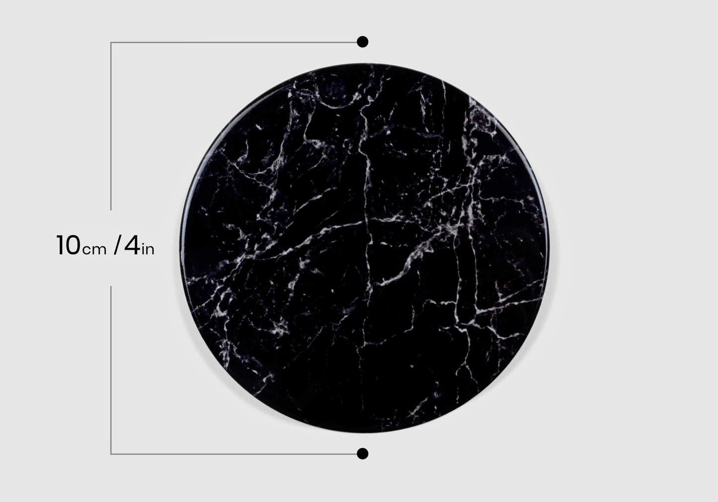 Black Marble Gloss Coasters