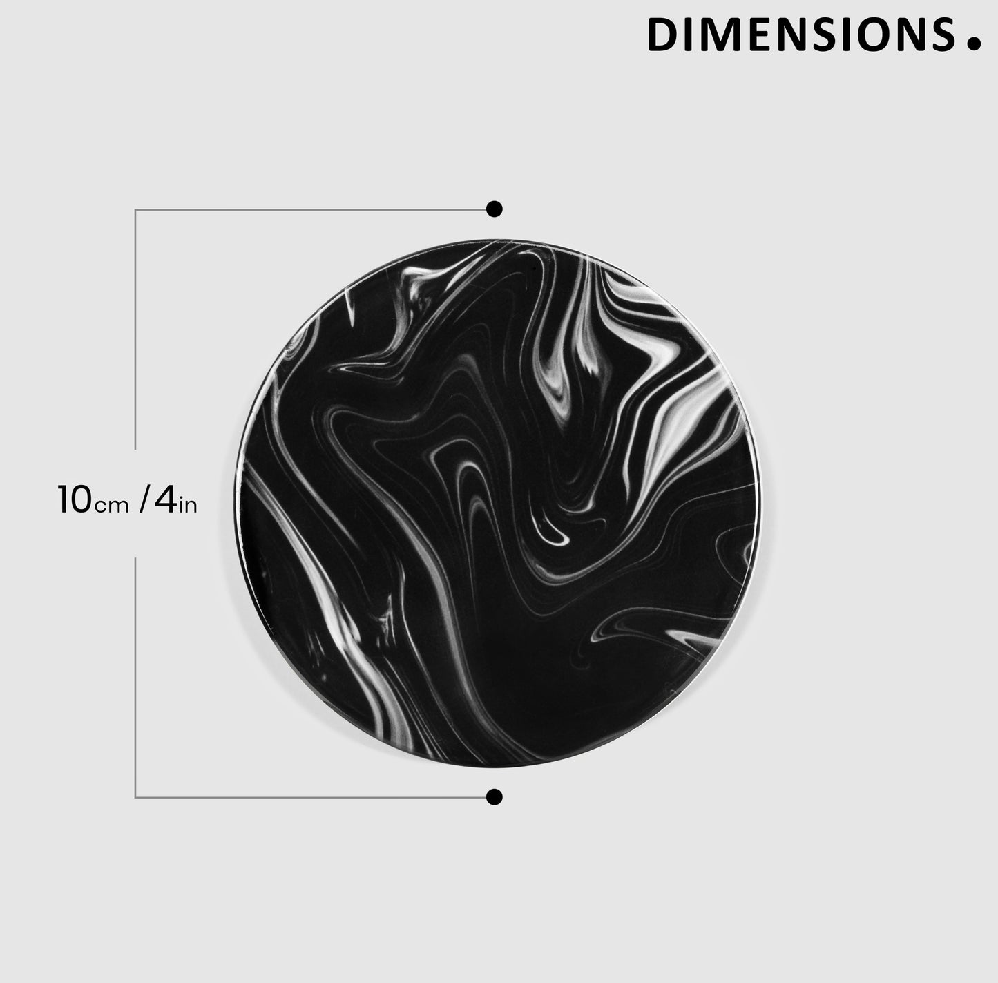 Abstract Marble Gloss Coasters