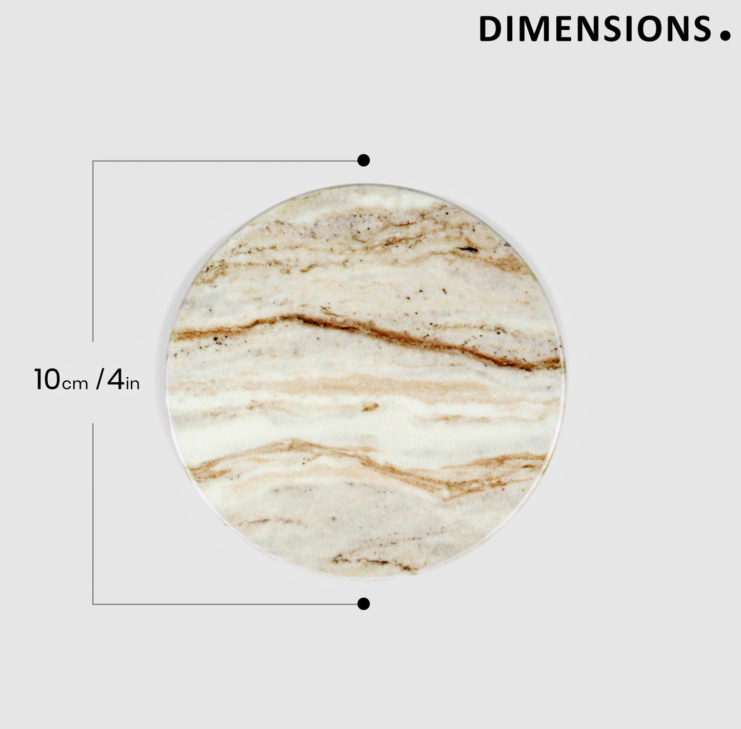 Brown Marble Gloss Coasters