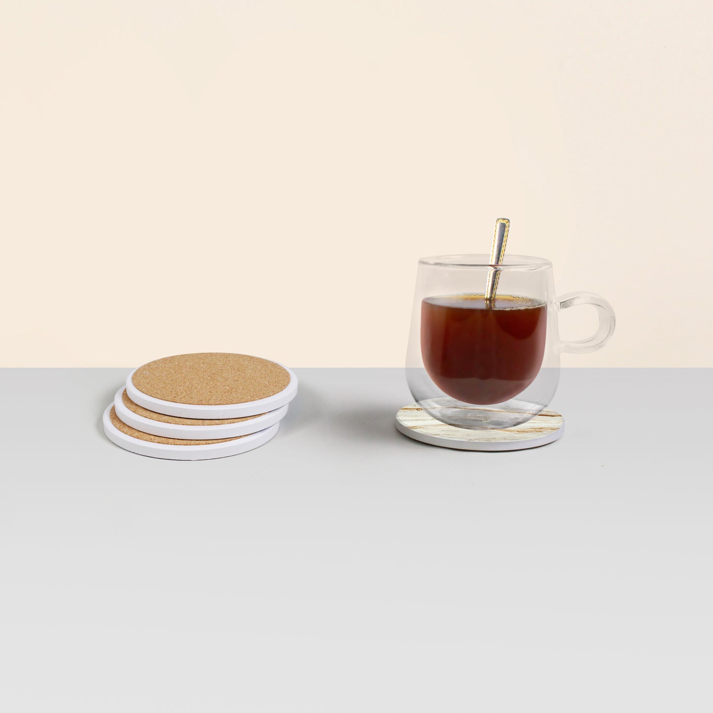 Brown Marble Gloss Coasters