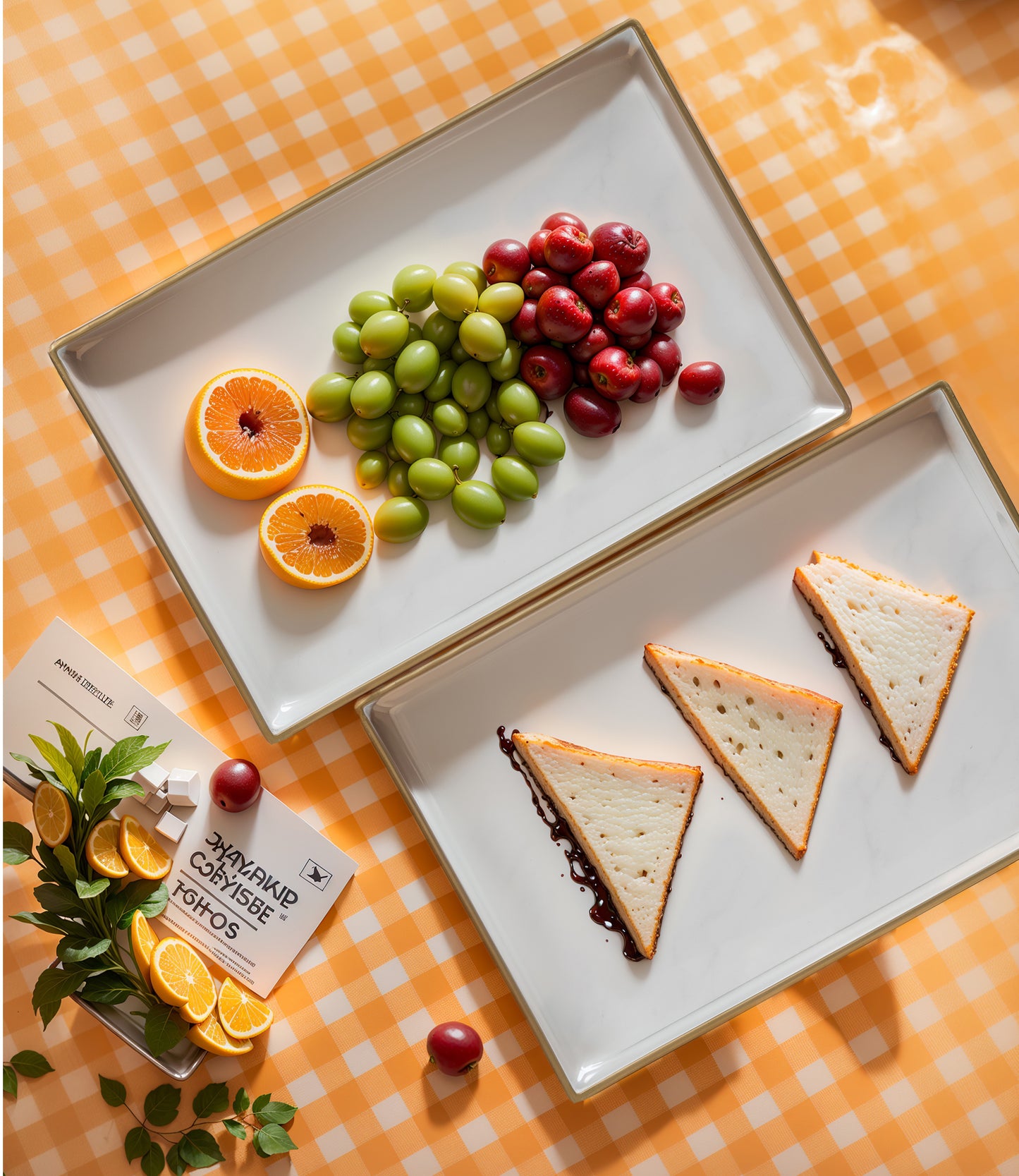 White Marble Serving Tray