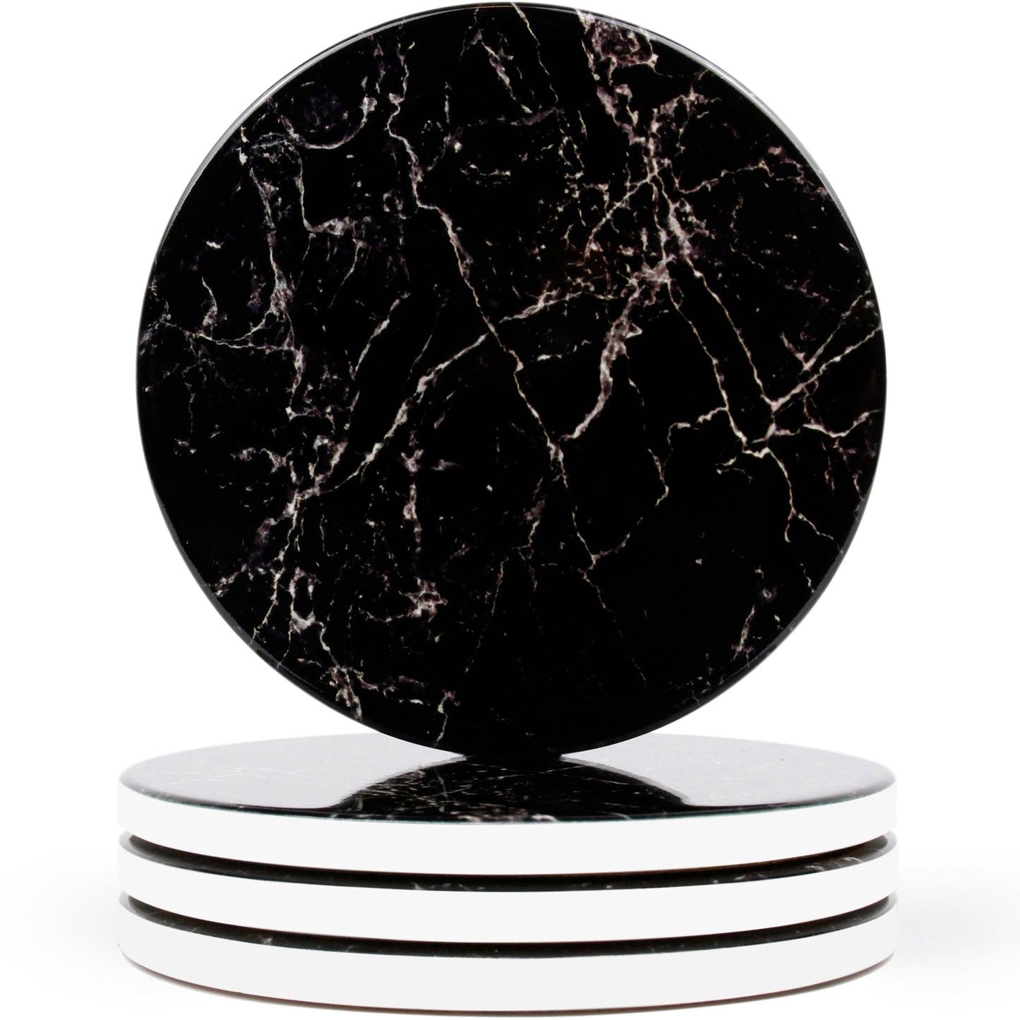 Black Marble Gloss Coasters