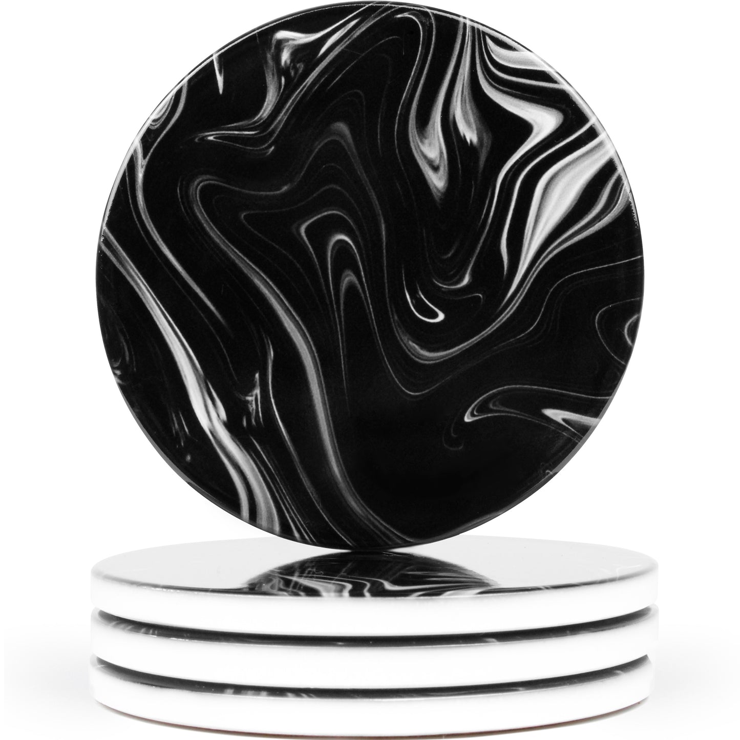 Abstract Marble Gloss Coasters